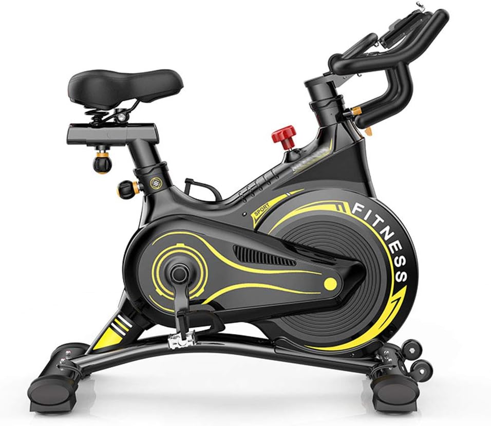 YKHOME Professional Indoor Exercise Bikes,with Electronic Meter Display: scan, Speed, time, Distance, Calories Spin Bike Cardio Workout