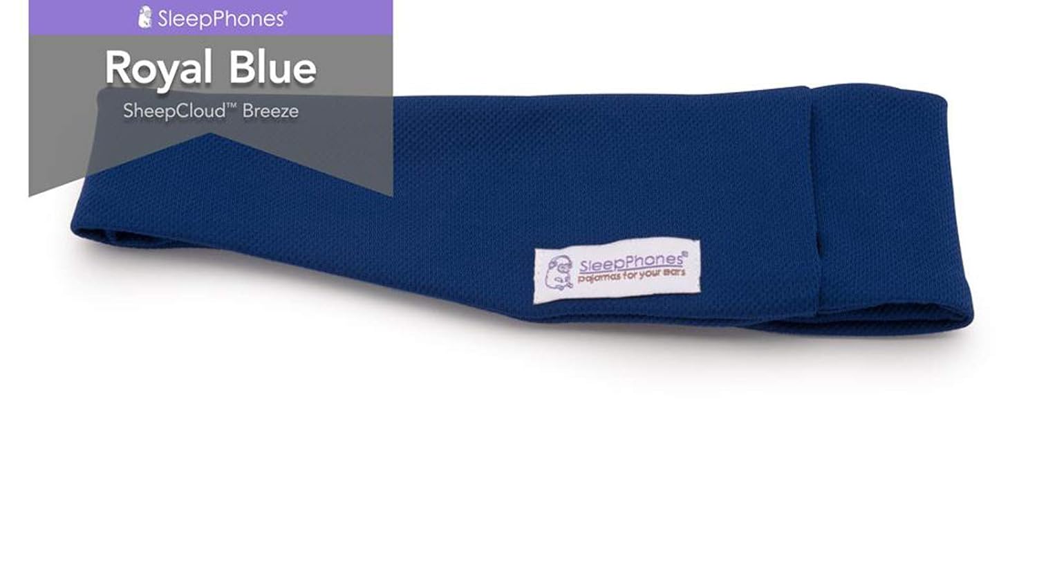 AcousticSheep SleepPhones Kabellos Bluetooth Stirnband-Schlaf-Kopfh/&ouml;rer Weiches grau Vlies mittel