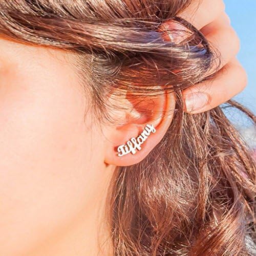 New Arrival Initial Custom Name Earring, Personalized Earring In Handmade, Rose Gold Earring, Perfect Gift For Best Friend