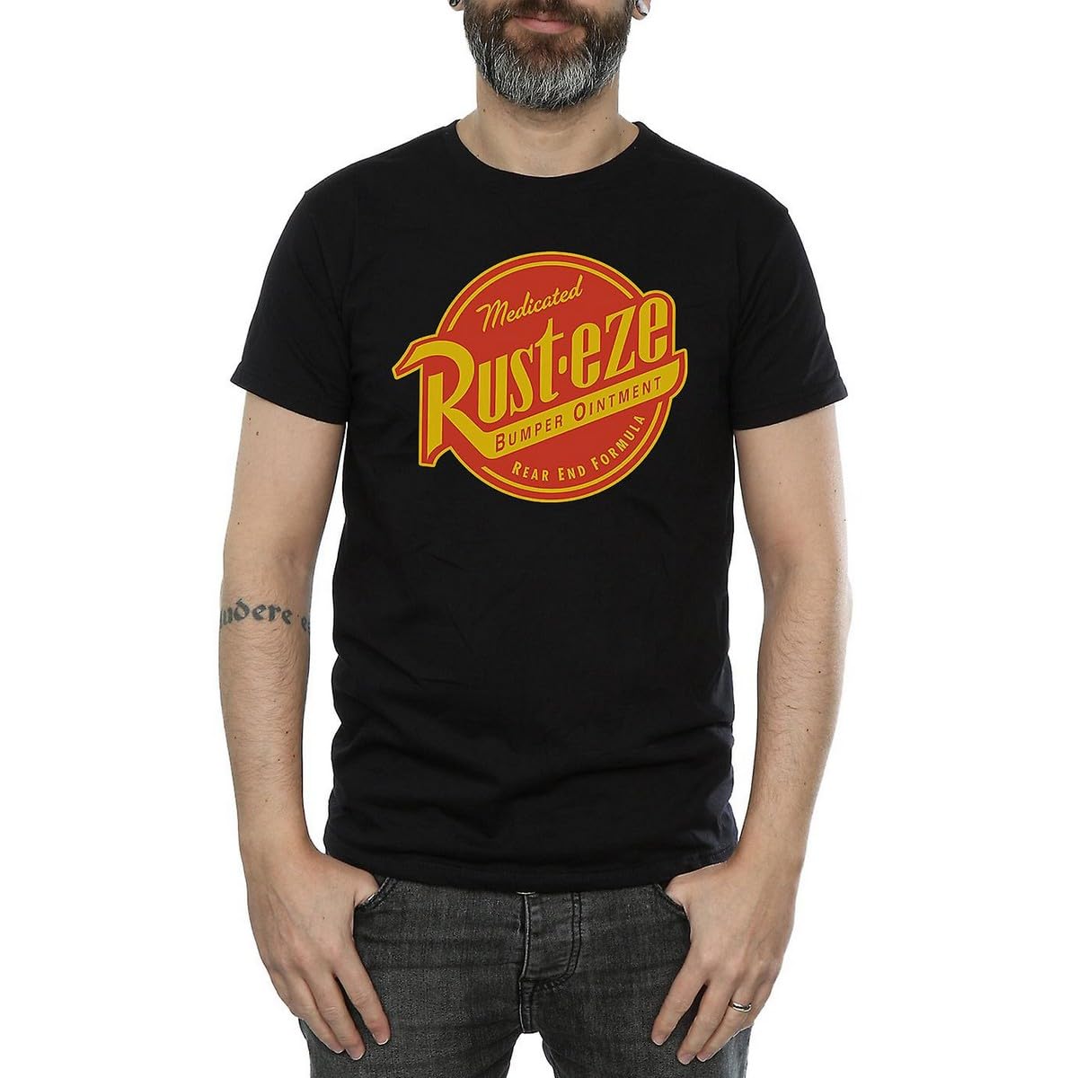 Disney Men's Cars Rust-Eze Logo T-Shirt XXX-Large