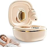 DYETUNY Sleep Earbuds for Side Sleepers, Invisible Sleep Headphones, ENC Noise Blocking, Wireless Bluetooth 6.0 with LED Power Display, Small Ear Buds Fit for Sleeping, Working, Hiking (Beige)