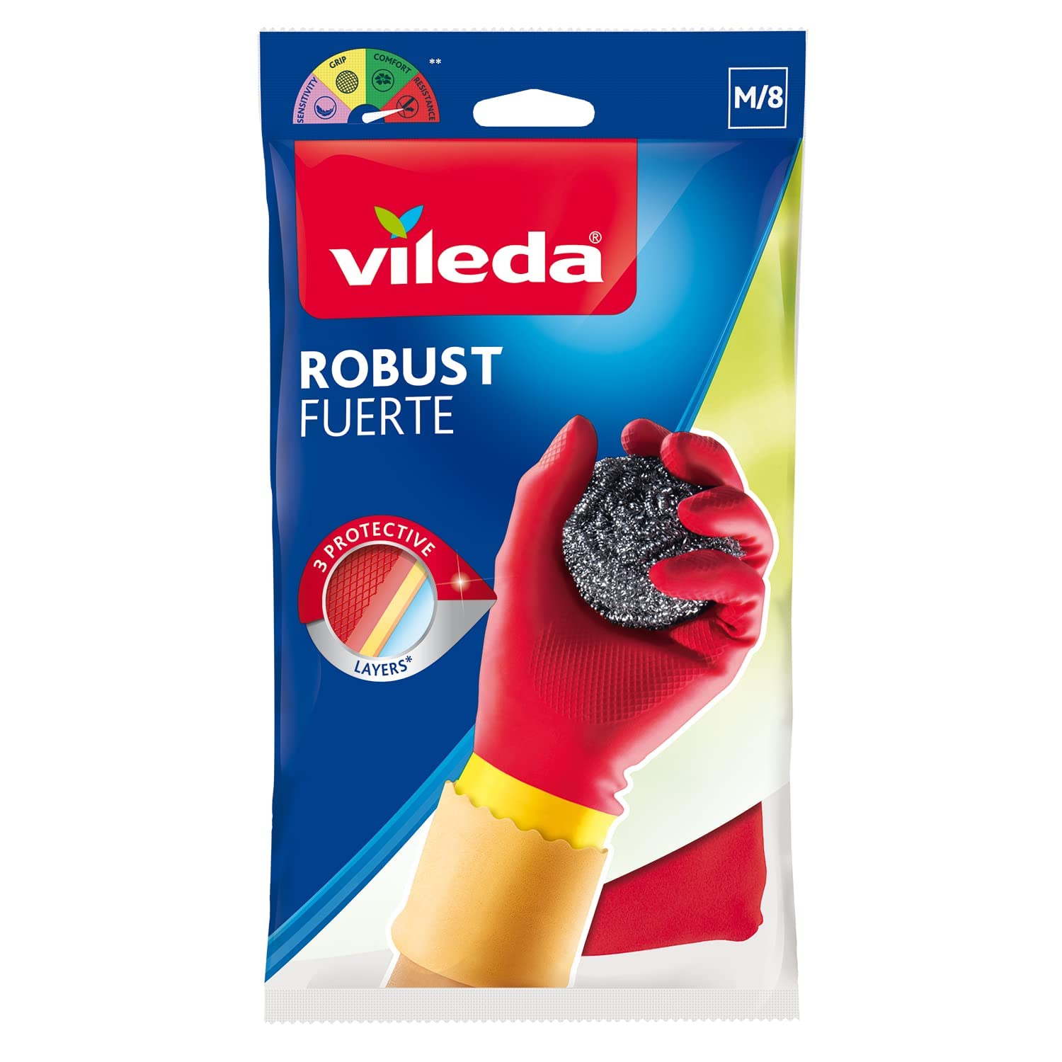 Vileda 681 of Home Tough Rubber Gloves – Ideal for Rough Work That Requires Added Protection