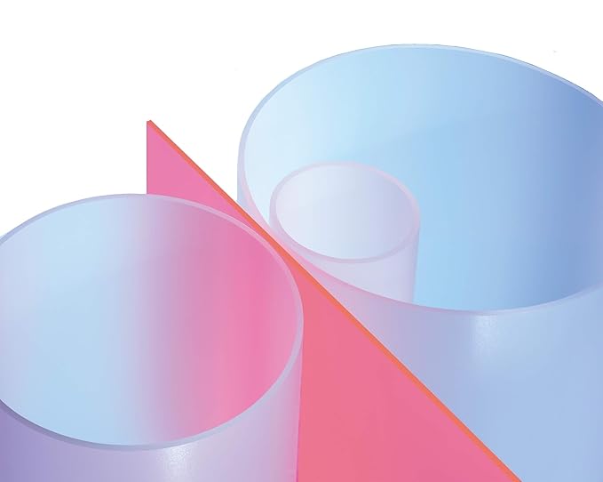 Plexiglas® Satinice DF (Satin Ice) XT Rohr satiniert ø 80/74 mm, L = 1000 mm / 1 Meter