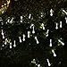 Lalapao Christmas Lights 2 Pack 30 LED Solar String Lights Water Drop Fairy String Outdoor Decorations Waterproof Home Decor Light Perfect for Xmas Tree Indoor Patio Lawn Garden Party Wedding (White)