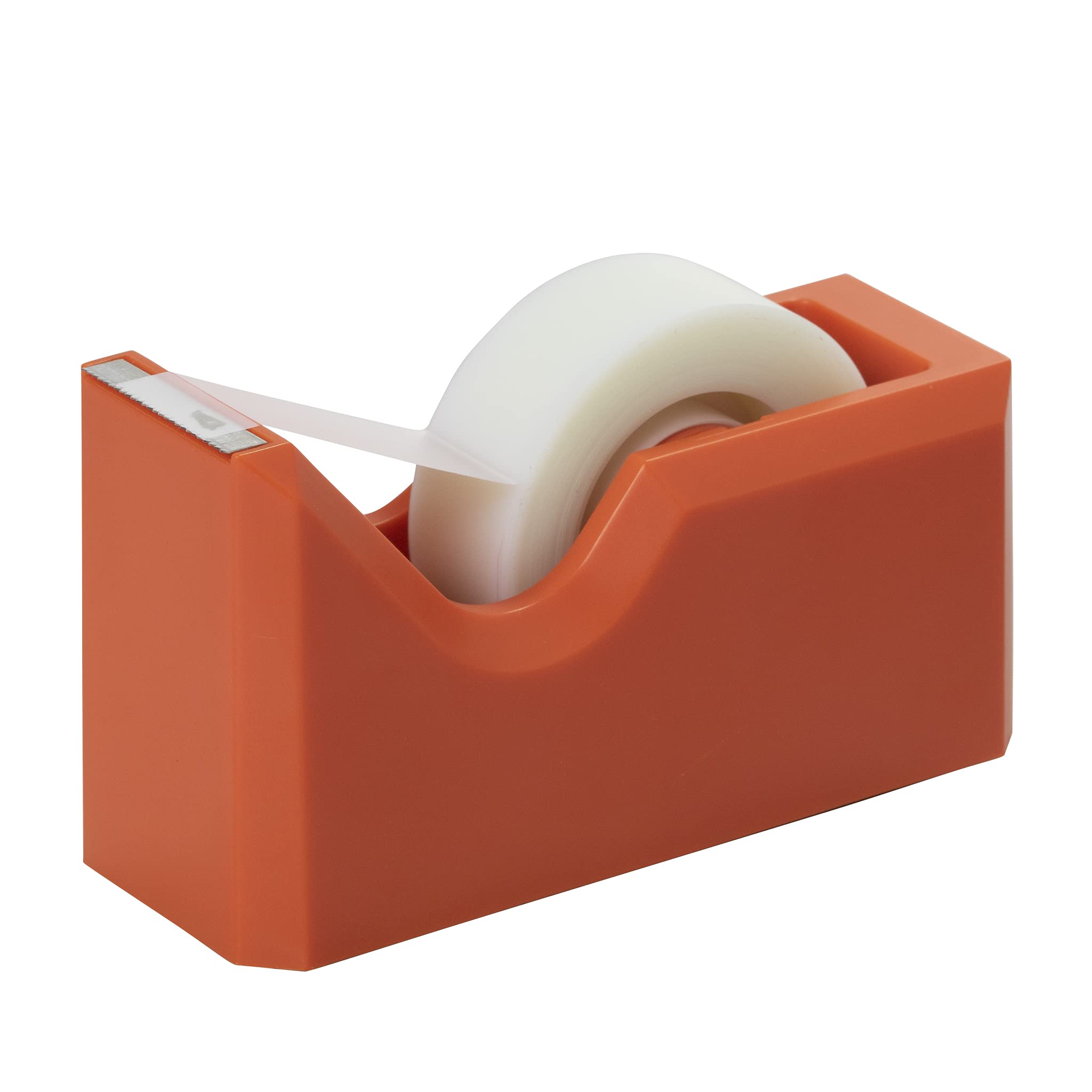 JAM PAPER Colourful Desktop Tape Dispensers - Orange - Sold Individually