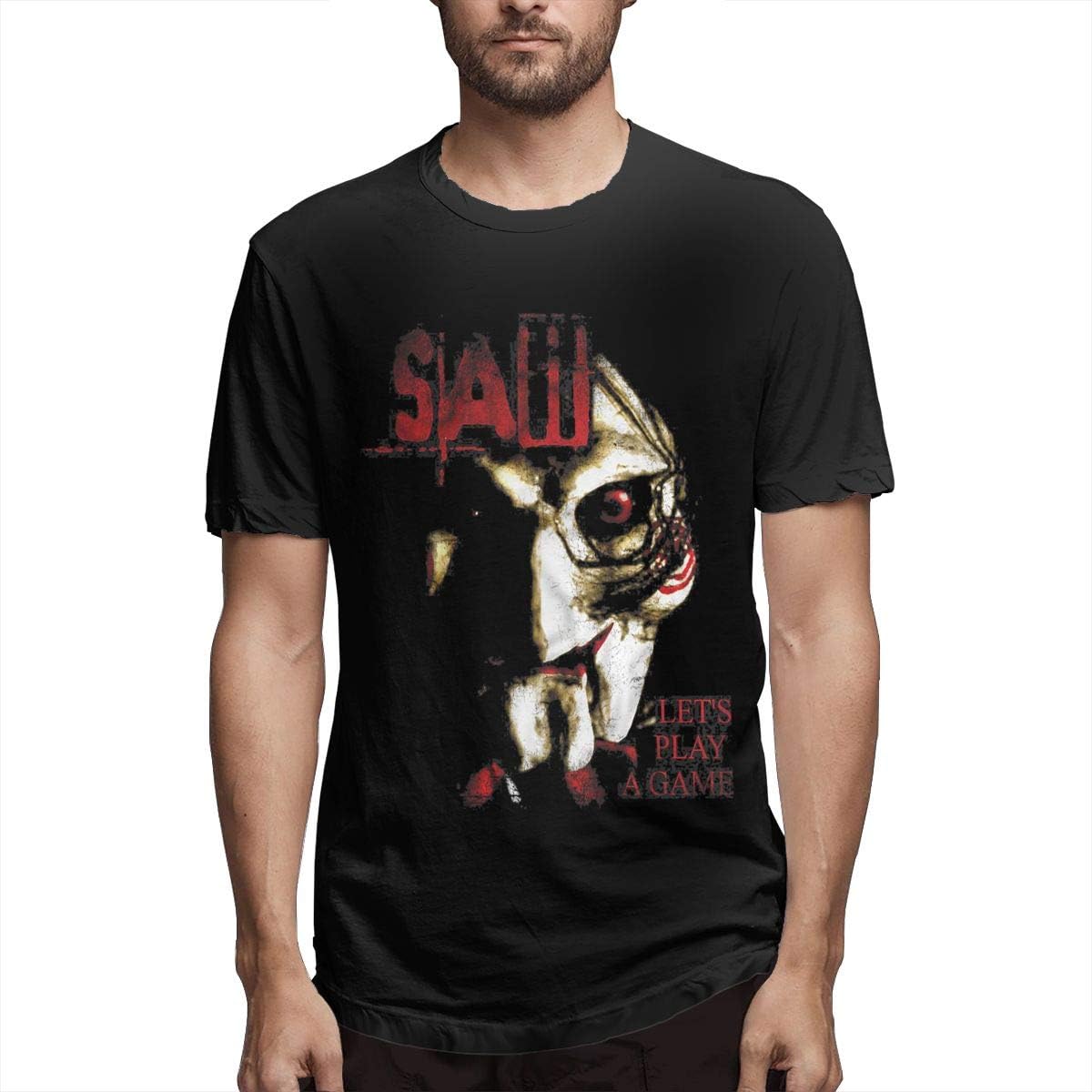 Saw Movie Double Sided Men's Comfortable Short Sleeve Shirts T-Shirt