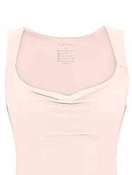 REORIA Women's Summer Cowl Neck Mesh Sleeveless