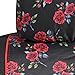 BDK Red Rose Car Seat Covers for Front Seats, 2 Pack – Flower Pattern Front Seat Cover Set with Matching Headrest, Sideless Design for Easy Installation, Fits Most Car Truck Van and SUV