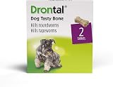 Drontal Tasty Bone Wormer Tablets Small to Medium Dogs 2-20 kg x2 UINCLU view 1