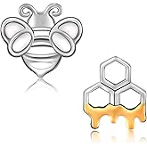 CHIC ARTSY 925 Sterling Silver Dainty Stud Earrings Hypoallergenic Everyday Funky Charming Fish, Starfish, Bee Stud Earrings Jewelry for Women