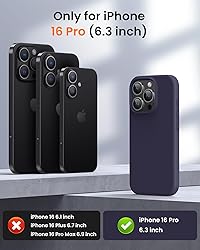 OuXul Designed for iPhone 16 Pro Case,Shockproof