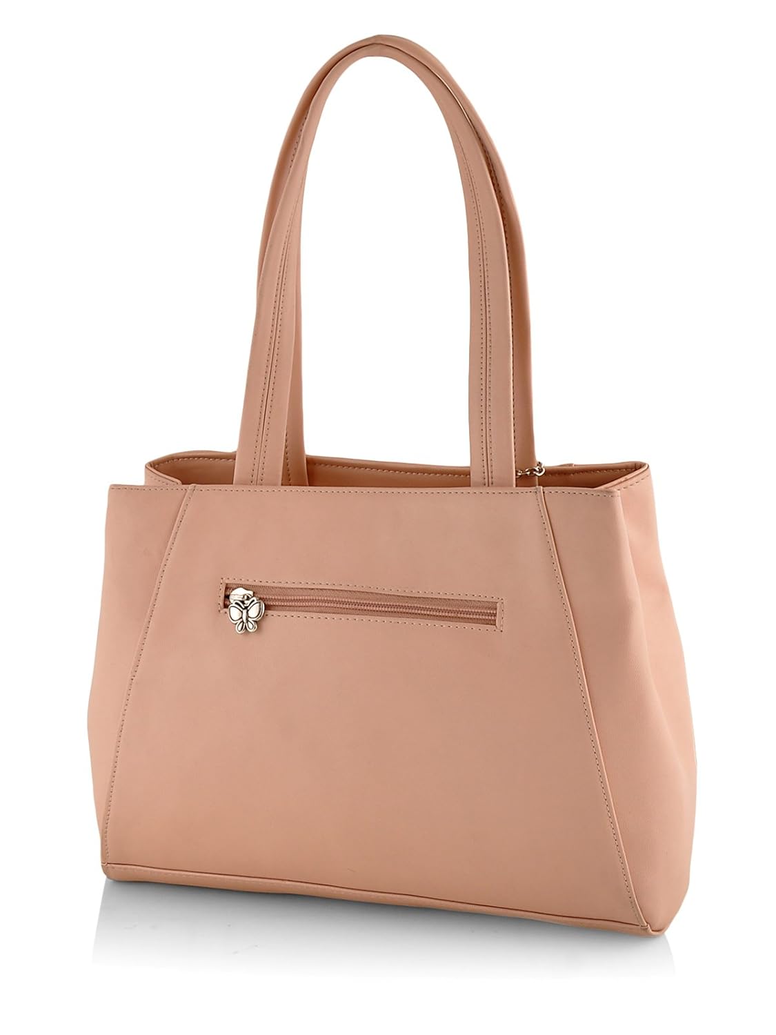 butterflies women's handbag (peach) (bns 0586pch)