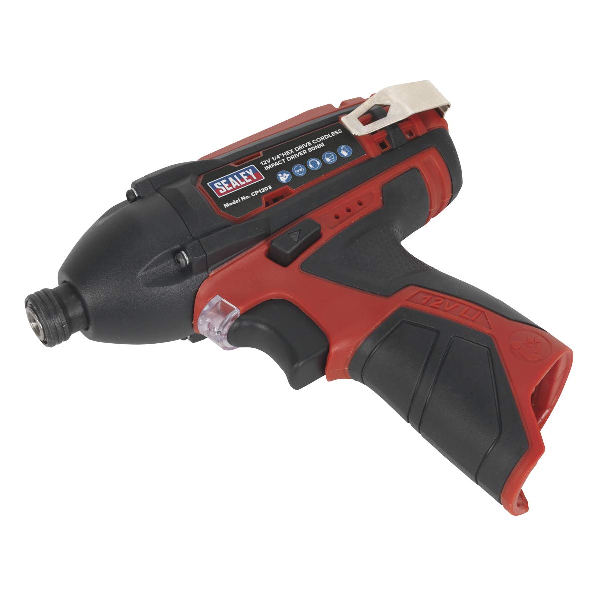 Sealey Cp1203 Impact Driver 12V 1/4In Hex Drive 80Nm - Body Only