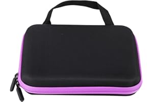Jerliflyer Essential Oil Storage Bag, 63 Slots Portable Aromatherapy Essential Oil Storage Bag Case Collision Proof 16mm Aperture No Leakage Oil Protect Organizer for Travel(purple)