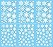 Moon Boat 379 Pieces Christmas Snowflake Window Clings Decals - Xmas/Holiday/Winter Wonderland White Decorations Ornaments Party Supplies,10 Sheets