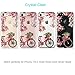 iPhone 7 Case,iPhone 8 Case,LUMARKE Vintage Floral Clear TPU with designs for Women Girls Slim Flexible Soft Silicone Protective Phone Case Cover for iPhone 7 /iPhone 8 -Flowers