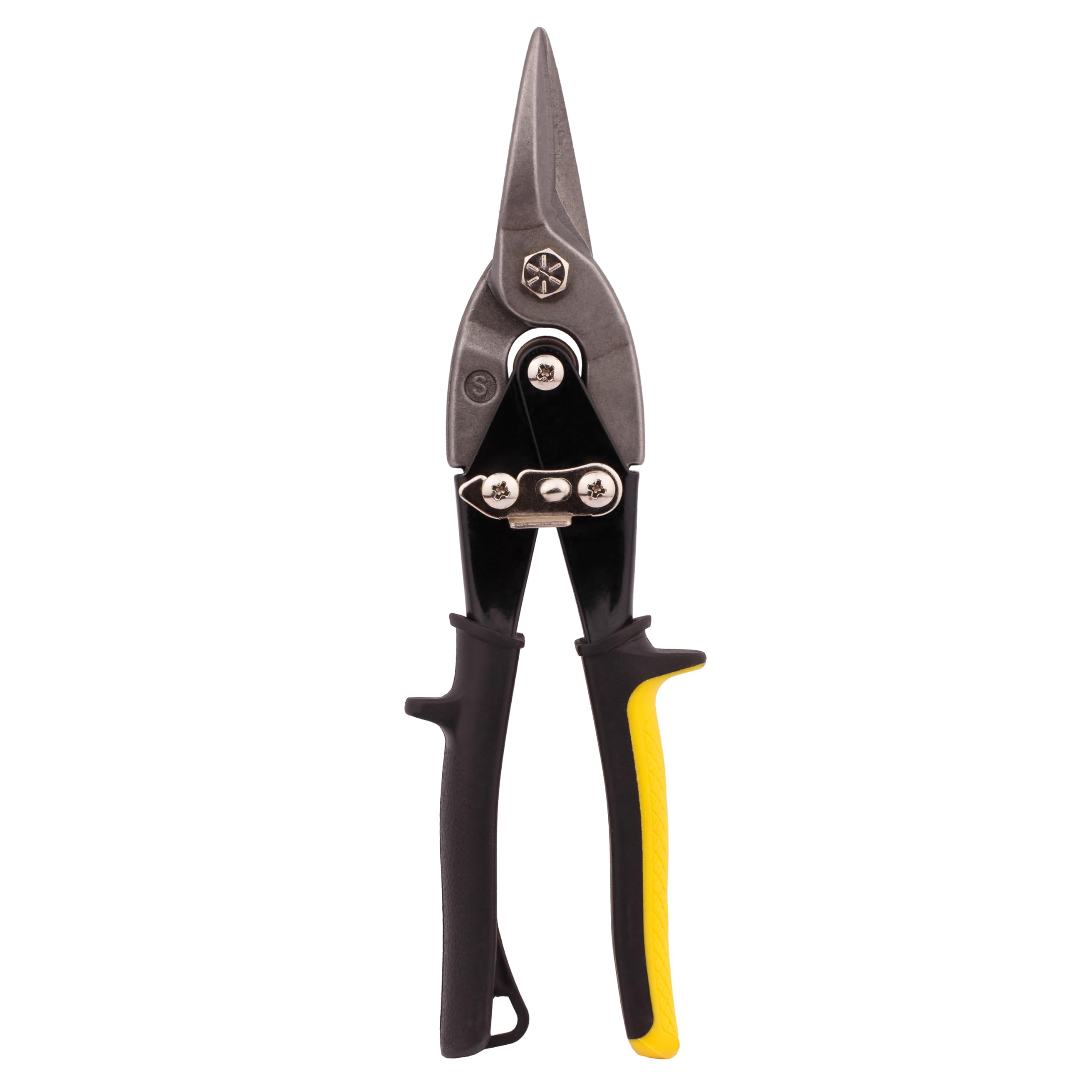 MIVOS Tin Shears - Straight Cut - 26 Cm - Continuous Scissors In Chromium-vanadium Steel - For Cutting Sheet Steel, Aluminium, Leather, Wire, Plastic And Copper.