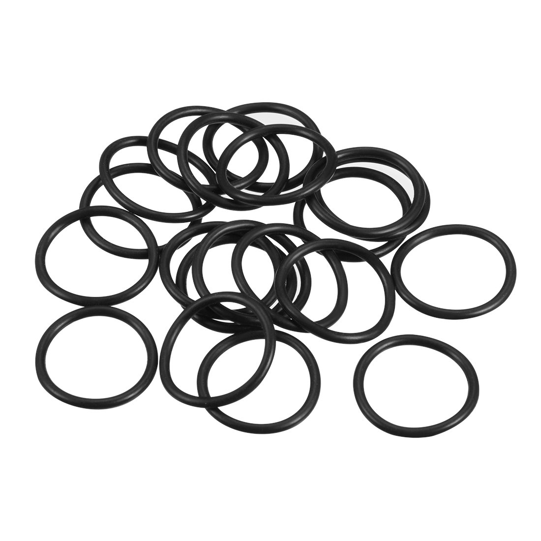 sourcing map Nitrile Rubber O-Rings 13.1mm OD 9.5mm ID 1.8mm Width, Metric Sealing Gasket, Pack of 20