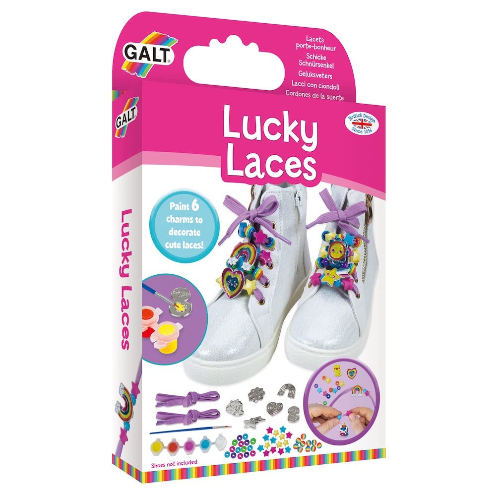Galt Toys, Lucky Laces, Shoelace Charms Kit for Kids, Ages 6 Years Plus