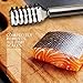 Comfecto Fish Scaler Remover, Stainless Steel Sawtooth Fish Skinner Descaler Tool Cleaner, Ergonomic Handle Scale Scraper Peeler, Easily Brush Scales Cleaning for Chef and Home Cooks