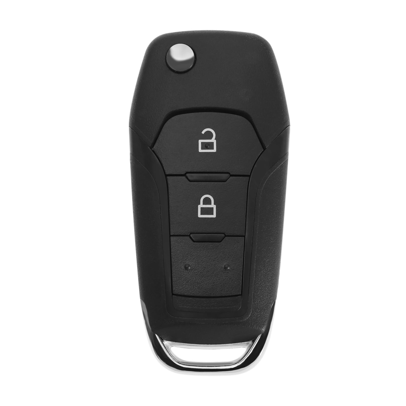 ECSiNG Remote Control Key Shell Replacement EB3T-15K601-BA Compatible with Ford Ranger F150 Models ID49 Chip Remote Key Case Black