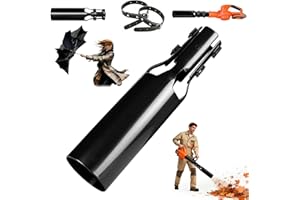PYSUG Leaf Blower Air Booster, Leaf Blower Nozzle Attachment, Cordless Leaf Force Air Booster for 2–4 Inch Blower Tubes, Easy to Install Airflow Accelerator, Yard Cleanup Artifact (Black)