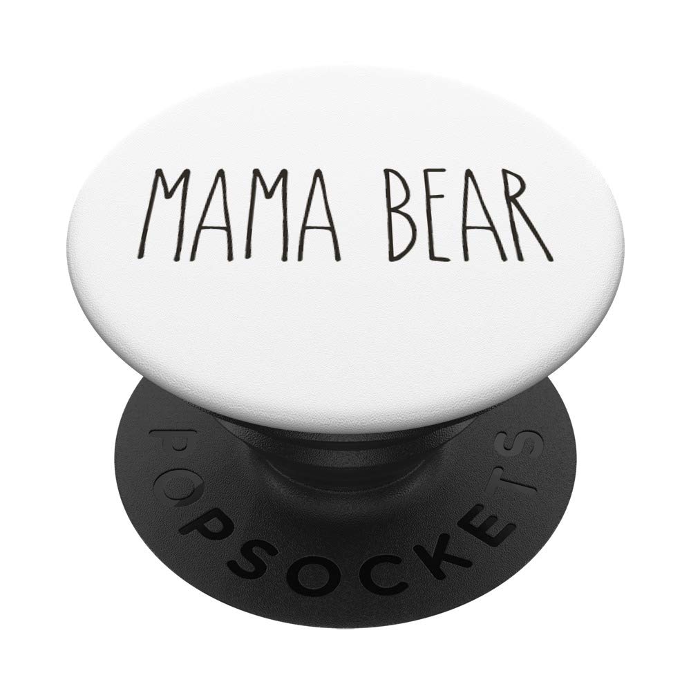 MAMA BEAR, Farmhouse Text, Christian, God, Love PopSockets PopGrip: Swappable Grip for Phones & Tablets