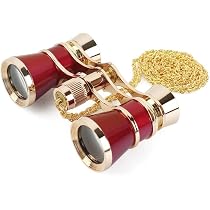 Binocolo Da Teatro Pieghevole 3x25 Con Collana - Occhiali Per Concerti, Spettacoli E Visite Turistiche