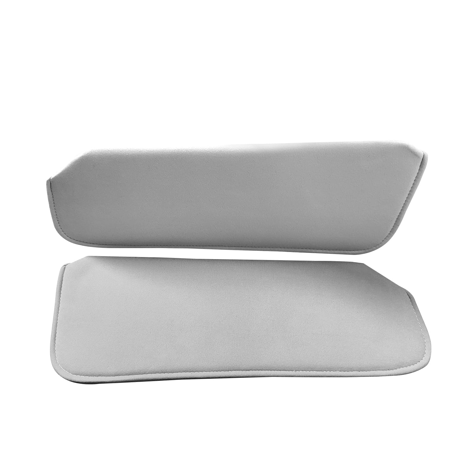 Photo 1 of 38-2118-LG Sun Visors Fit for 1988-1998 Chevy GMC Pickup Trucks - 2Pcs Left/Right Light Grey Cloth Direct Replacement