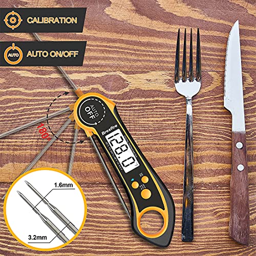 Brexfire Digital Meat Thermometer for Cooking Waterproof Instant Read