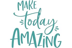 WALL SAYINGS VINYL LETTERING Make Today Amazing Motivational Vinyl Lettering Wall Decal Sticker (21.5"H x 24"L, Turquoise)