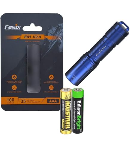 Fenix E12 V2 160 Lumen LED Flashlight with EdisonBright AA