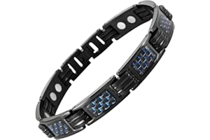 Willis Judd Bracelets For Men Titanium Mens Bracelet Black Carbon Fiber Size Adjustable