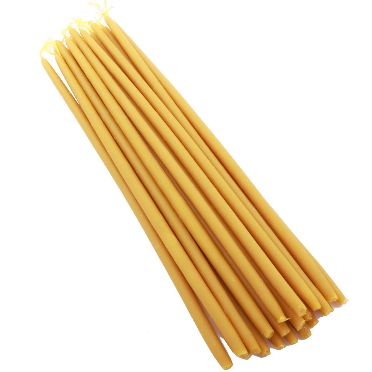 NKlaus 350g (Approx. 20 pcs.) Candles 100% Beeswax 32cm Handmade Greece 36323