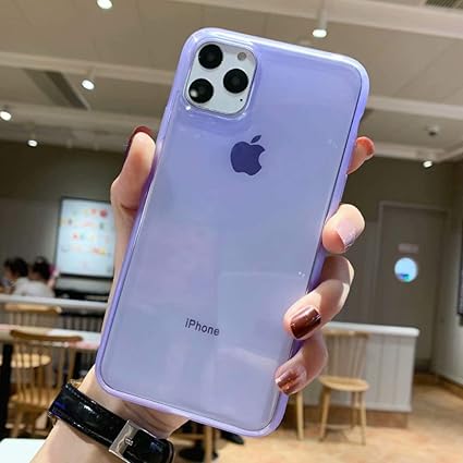 Amazon Com Iphone 11 Clear Case Matte Shock Absorption Bumper