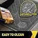GRIP MASTER Durable Premium Cat Litter Mat, 35x23, Highly Effective, XL Jumbo, No Phthalate, Water Resistant, Traps Litter from Box and Cats, Scatter Control, Mats Soft on Kitty Paws, Graphite