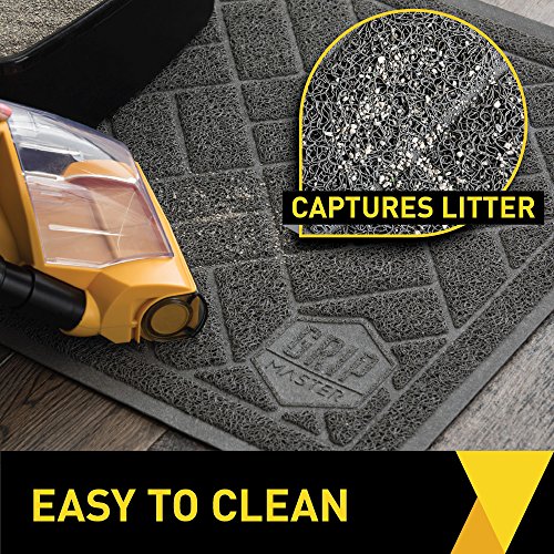 GRIP MASTER Durable Premium Cat Litter Mat (35x23), Highly Effective, XL Jumbo, No Phthalate, Water Resistant, Traps Litter from Box and Cats, Scatter Control, Mats Soft on Kitty Paws (Light Blue) - Thumbnail 3