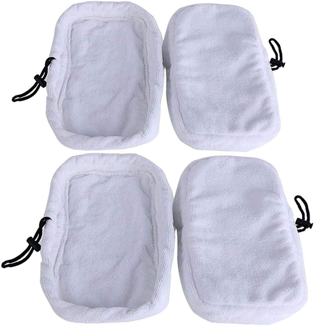 4 Pcs Steam Mop Spare Cloth Pads Compatible with most steam mops on the market, Compatible with Morphy Richards 9 in 1,2 in 1,70495 720020,Spare Cleaner Cloths Steam Mop Replacement Washable Reusable