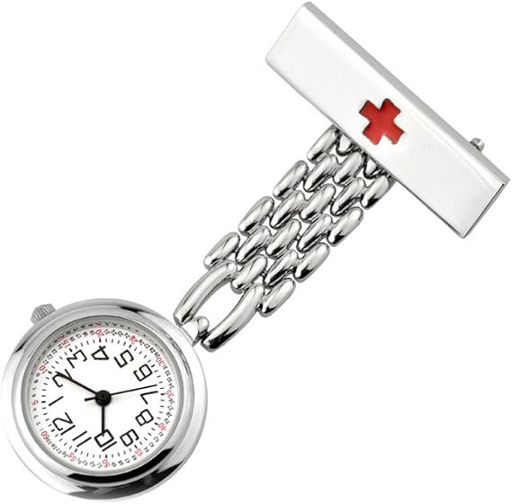 SENCEE Moda Precioso Lindo Reloj de Enfermera de Cuarzo Enfermera Doctor Paramédico Túnica Broche Fob Reloj Médico Variedad