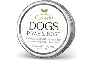 Paws & Nose Balm for Dogs | Natural Paw Pad & Nose Moisturizer for Dry, Cracked Skin | Lick-Safe, Unscented Pet Balm with Coc