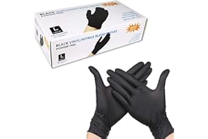Disposable Gloves, Nitrile Gloves 5 Mil 100 count-Non Latex Powder Free Nitrile Gloves for Painting Cooking Cleaning