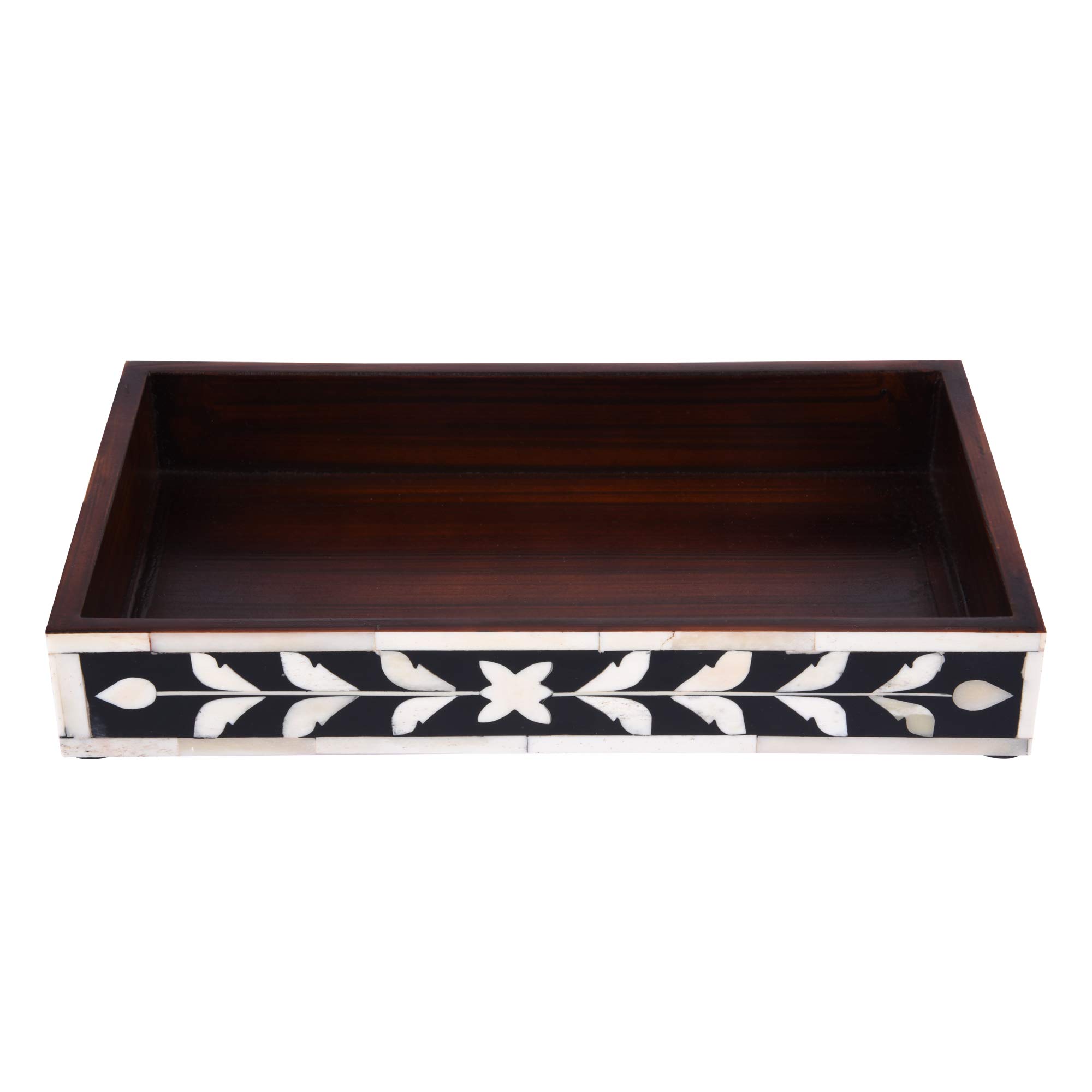 HANDICRAFTS HOME Handmade Whist Pattern 10x6 Towel Tray - Small Bathroom Tray, Guest Towel Holder, Decorative Napkin Holder, Bathroom Countertop Storage, Kitchen Hand Towel Holder Parlour-whist