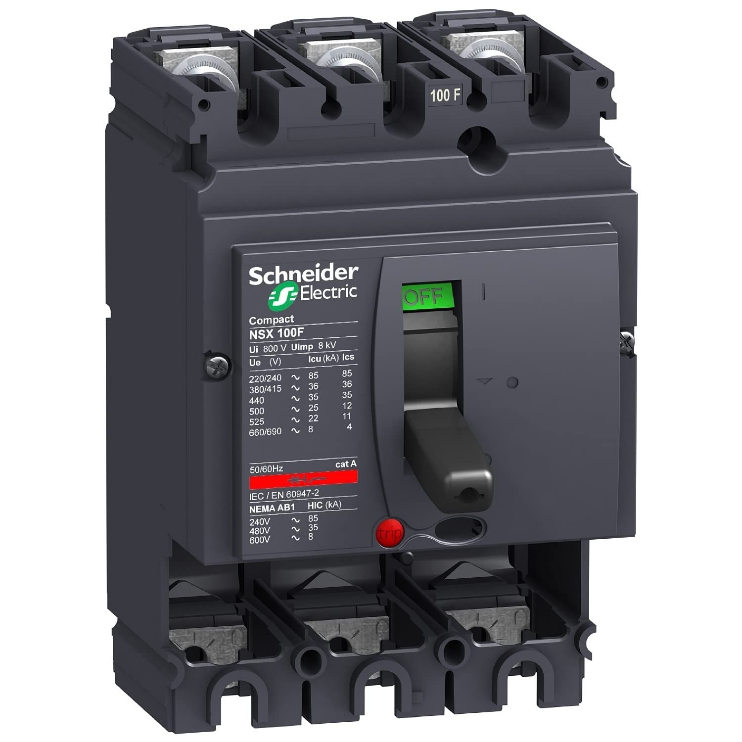 Schneider Electric lv429003 cortacircuitos Compact nsx100 °F – 100 A 3 Poles – Without Shooting