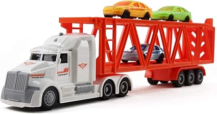 semi truck car carrier toy