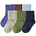 Luvable Friends Unisex Newborn and Baby Socks Set, Blue 6-Pack, 6-12 Months
