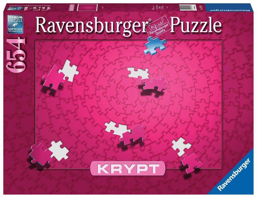 Ravensburger Krypt Pink Challenge Jigsaw Puzzle for Adults & Kids Age 12 Years Up - 654 Pieces