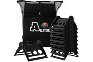 Allatiks 32 Pack 4" Flatbed Edge Protectors with Carrying Case - 4" Winch Ratchet Straps - Plastic Corner Protectors for Flatbed Cargo Load Truck Shipping edge Protector (4" x 6")