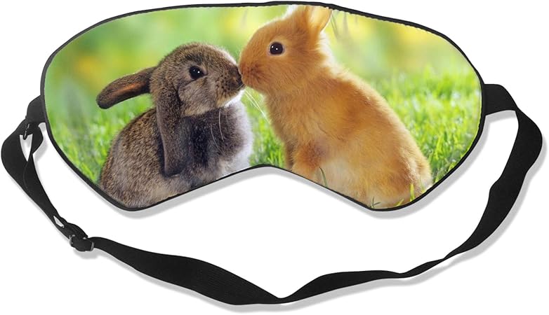 Amazon 芝生の上でウサギ 目隠し睡眠用 安眠 遮光 軽量 自由調整可能 遮光性 通気性 繰り返し 肌にやさしい 旅行用品 おしゃれ Ghbnk ドラッグストア