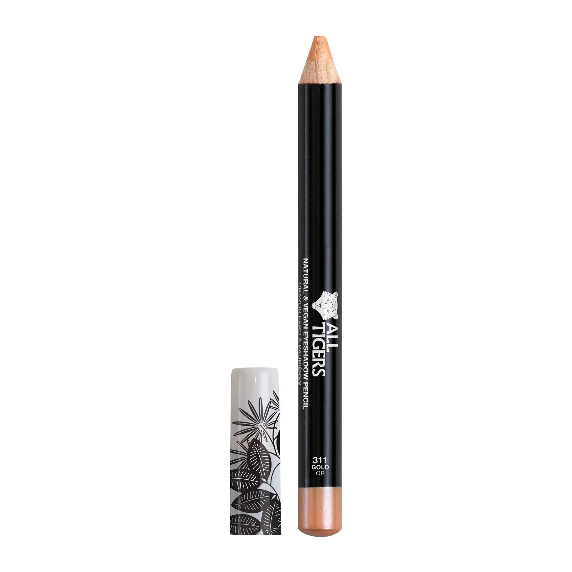 ALL TIGERS - Vegan eyeshadows - Highly pigmented - Natural ingredients - Gold Tone "Watch me reign" 311 - 3-in-1 eye pencil - Long-lasting hold - Cruelty-free