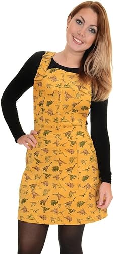 dinosaur dungaree dress